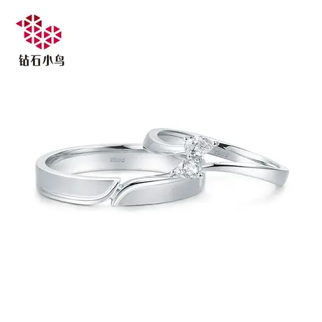 18K梨型钻石对戒-旋舞流萤-结婚订婚求婚情侣钻戒-RAY32-RBY32图片