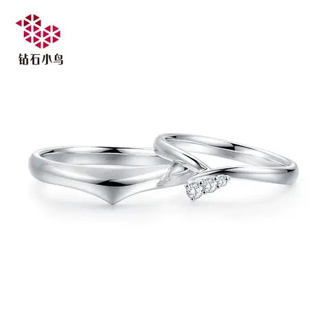 18K金钻石戒指-飞悦-情侣对戒订婚戒指婚戒-RA994-RB994图片