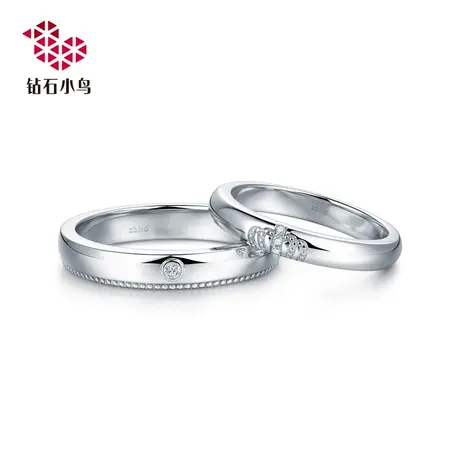 PT铂金950钻石戒指结婚情侣对戒钻戒男女款-花冠-RAZ11-RBZ11商品大图