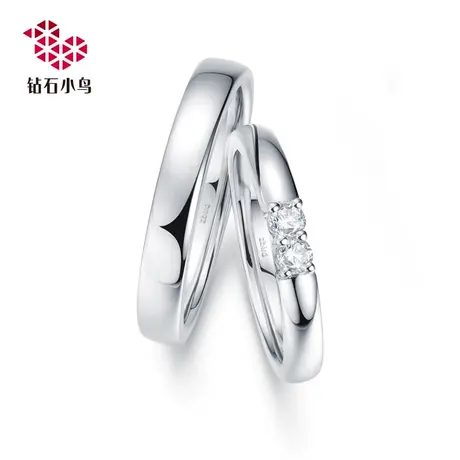 18K金钻石戒指-伴侣-对戒情侣戒指结婚订婚-RAZ32-RAB32图片
